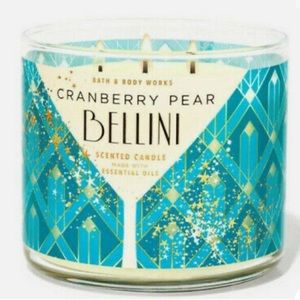 B&BW Cranberry Pear Bellini 3 Wick Candle